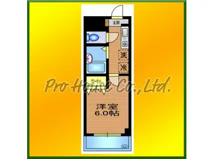 カーサフェリーチェ(1K/5階)の間取り写真