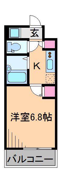 アドヴァンス・石雅(1K/4階)の間取り写真