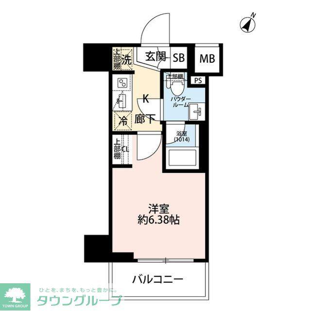 プレール・ドゥーク川口並木(1K/3階)の間取り写真
