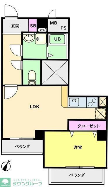 シトロン965(1LDK/3階)の間取り写真