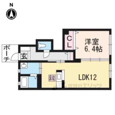 アプローズ(1LDK/1階)の間取り写真