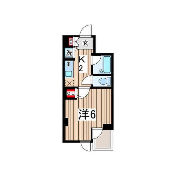 ジョイシティ東陽町(1K/5階)の間取り写真
