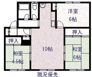 上田第2レジデンス(3LDK/1階)の間取り写真