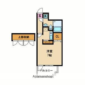 エステート・モア 赤坂(1K/13階)の間取り写真
