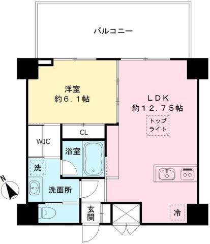 ＪＲ横浜線 橋本駅(神奈川) 徒歩7分 10階建 築7年(1LDK/5階)の間取り写真