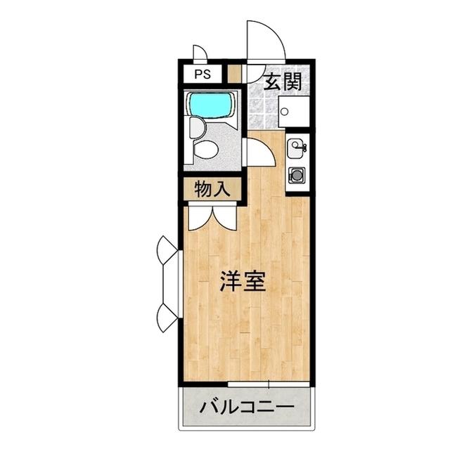 チェリーハウス川田(ワンルーム/2階)の間取り写真