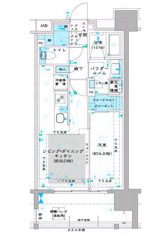 オーパスレジデンス中板橋(1LDK/6階)の間取り写真