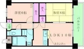 ラミティエ(2LDK/3階)の間取り写真