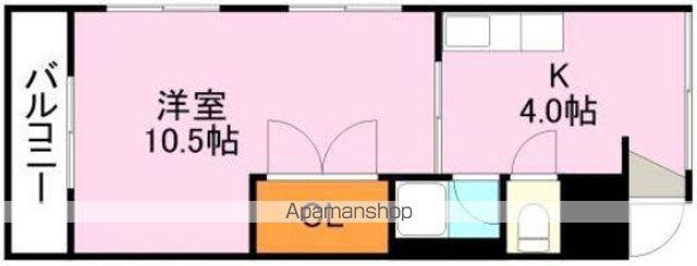 コーポ寺田(1K/5階)の間取り写真