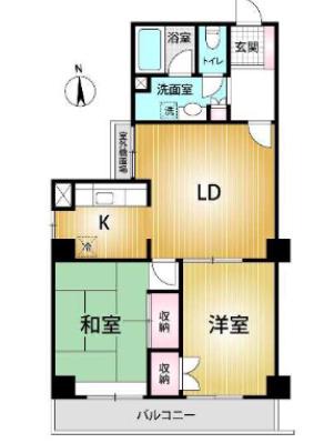 C&Tビル(2LDK/6階)の間取り写真
