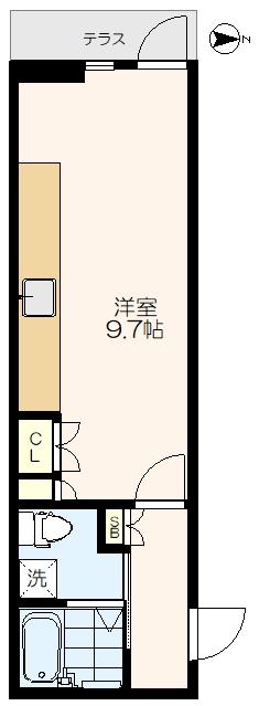 ウィンコーポ池袋(ワンルーム/1階)の間取り写真