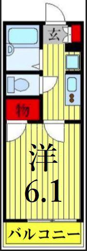 レオパレスSHISUI A棟(1K/3階)の間取り写真