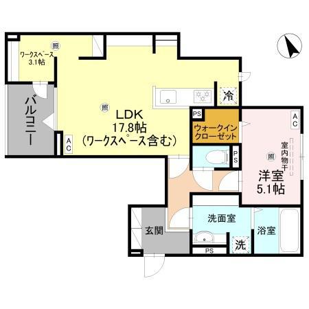 FT.RECOLTE(1LDK/2階)の間取り写真