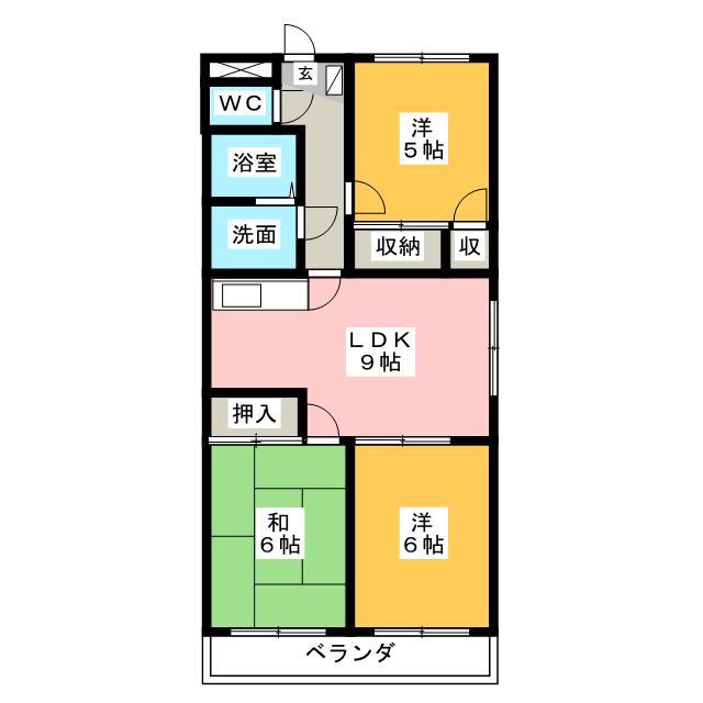イノセンス(3LDK/3階)の間取り写真