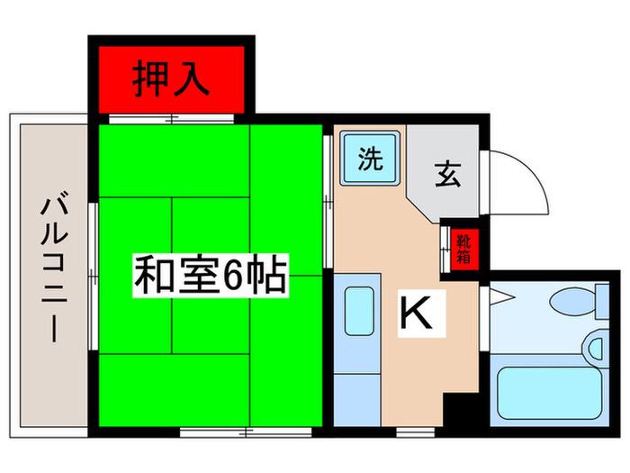 メゾン町田(1K/3階)の間取り写真