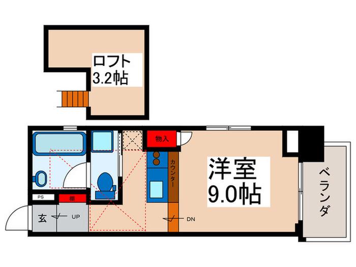 AQUILA URAYASU UNO(ワンルーム/5階)の間取り写真