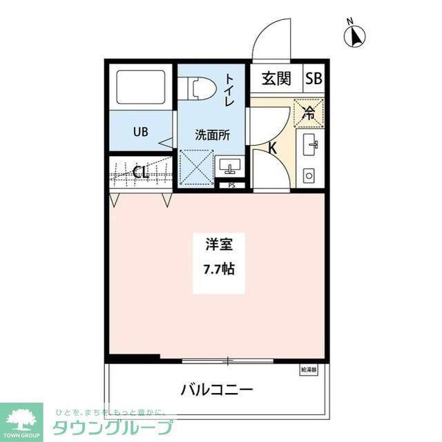 レガーロ瀬谷駅前(1K/2階)の間取り写真