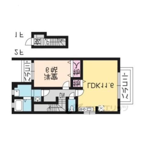 PACE2006Ⅰ(1LDK/2階)の間取り写真