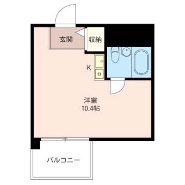 グランドメゾン青木橋(ワンルーム/3階)の間取り写真