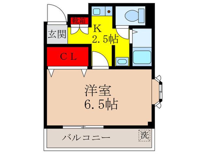 グリーンマンション玉屋(1K/1階)の間取り写真