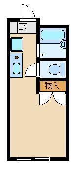 トゥインクル前沢(1K/1階)の間取り写真