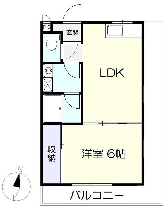 リーブハウスI(1LDK/2階)の間取り写真