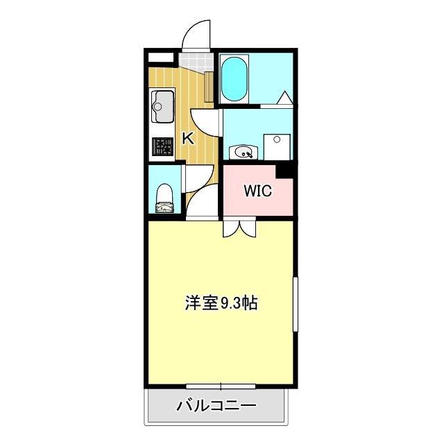 ブリーズ御殿場II(1K/1階)の間取り写真