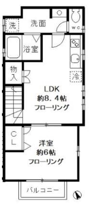 パインフォレスト-永福3丁目-(1LDK/2階)の間取り写真