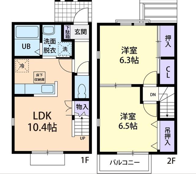 SHANGRIーLA(2LDK/1階)の間取り写真