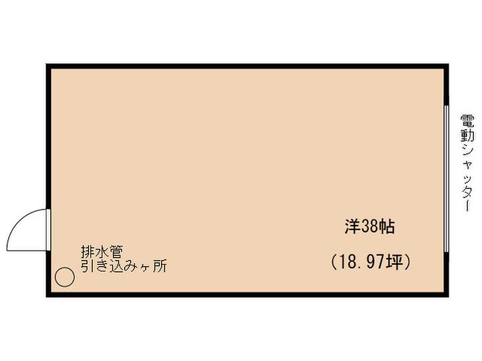 エタニティ・森ノ宮X(ワンルーム/1階)の間取り写真