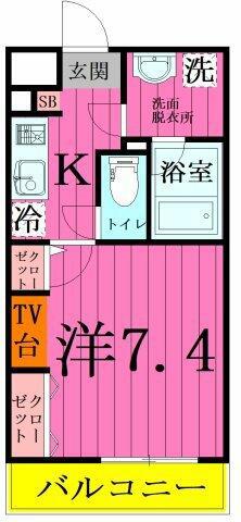 レヴィシア ビルディング.3(1K/4階)の間取り写真