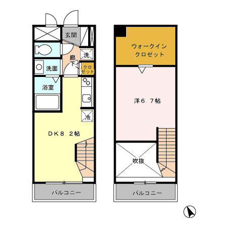 ベルデュール小石川(1LDK/3階)の間取り写真