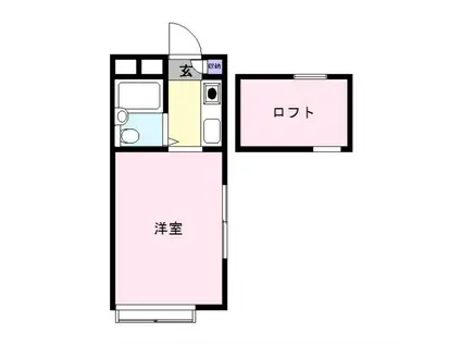 KOCHO8(ワンルーム/2階)の間取り写真
