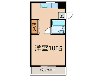 メゾンタカギ(ワンルーム/2階)の間取り写真