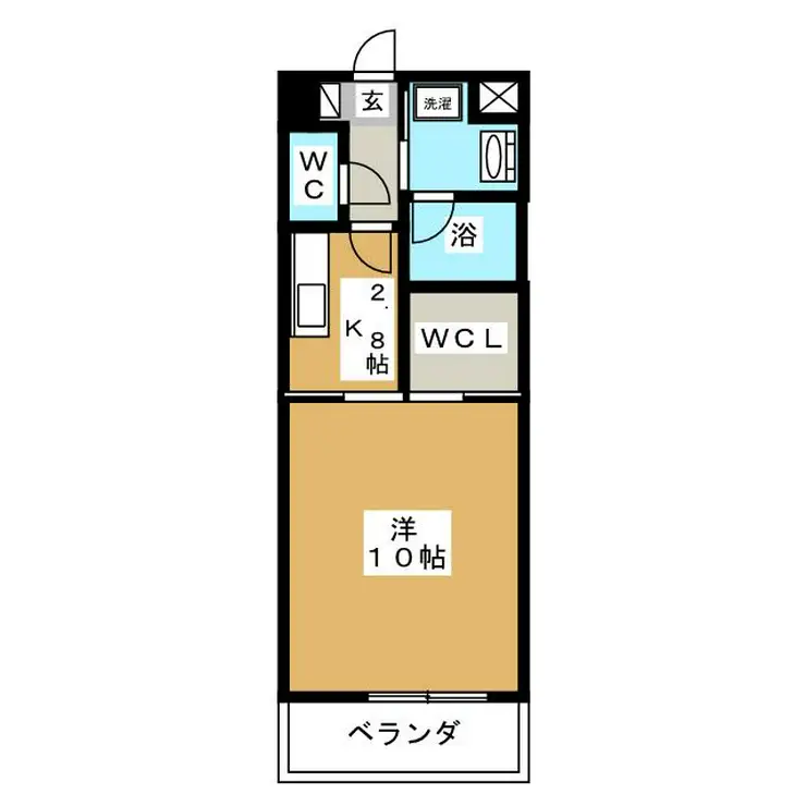 コンフォート中野島 5階階 間取り