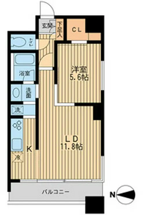ドゥーエ清澄白河 3階階 間取り