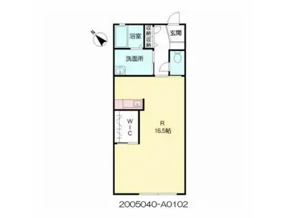 ディアス・ターシャ(ワンルーム/1階)の間取り写真