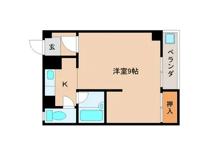 ナッシュエイ86(1K/3階)の間取り写真