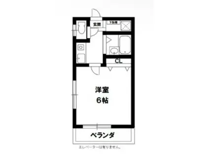 コスモハイツ(1K/2階)の間取り写真