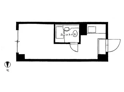 札幌第一パークハイツ(ワンルーム/9階)の間取り写真