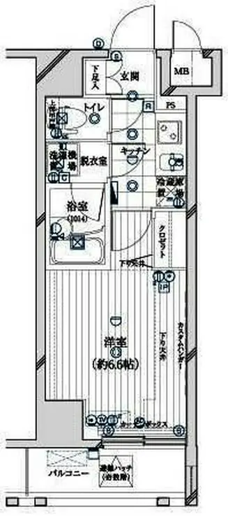 ガリシアヒルズ六本木 6階階 間取り