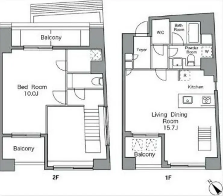 レジディア恵比寿南 4階階 間取り
