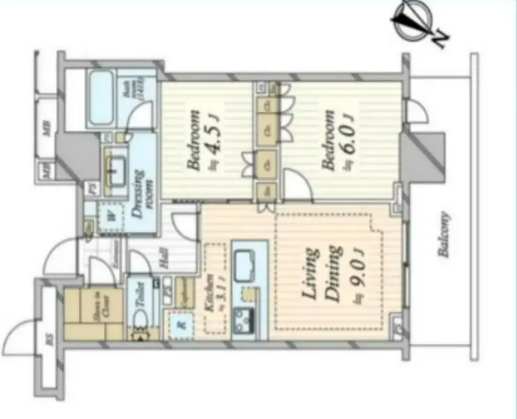 ブランズタワー豊洲 11階階 間取り