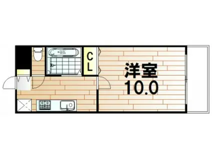 ベル・メゾン津島(1K/1階)の間取り写真