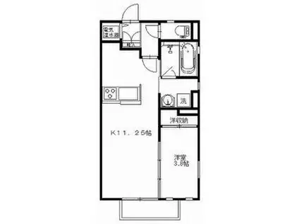 フォルネ(1LDK/1階)の間取り写真