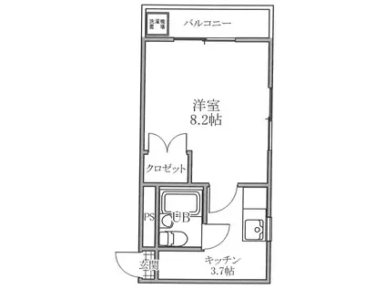 メゾン・ド・ココ(1K/2階)の間取り写真