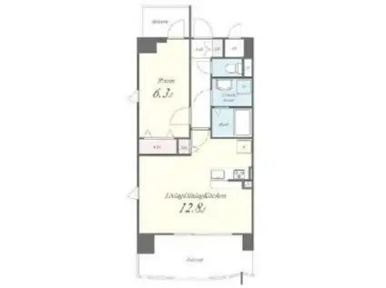 プリマベーラ大崎(1LDK/5階)の間取り写真