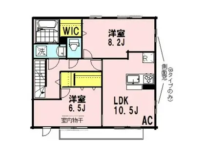 プレジオスA・B(2LDK/2階)の間取り写真