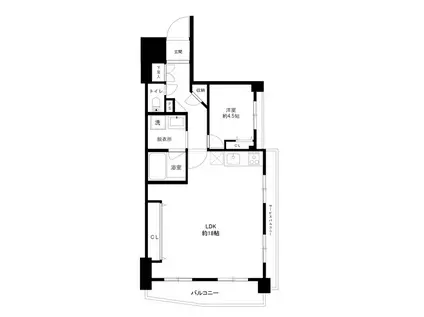 フローレンスパレス元代々木(1LDK/3階)の間取り写真