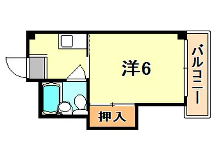 ドミトリー板宿(1K/4階)の間取り写真